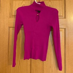 Magenta turtleneck